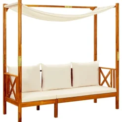 Banc extérieur avec auvent