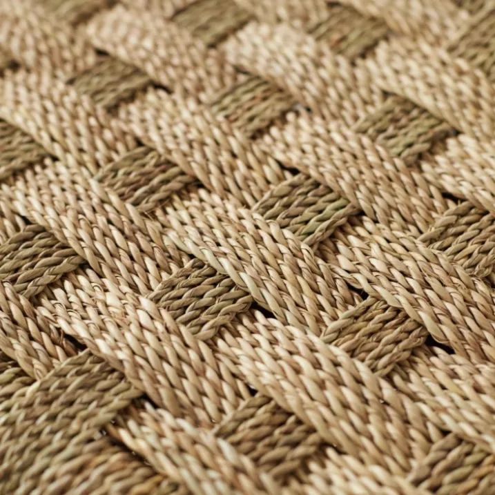 Banc Marocain Doum tressage damier