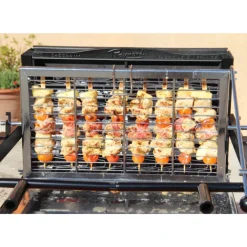 Barbecue à cuisson verticale avec système breveté