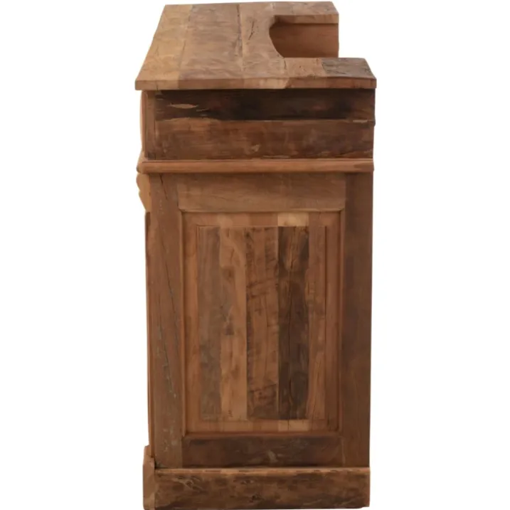 Bar en bois rangements multiples