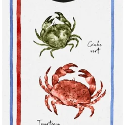 Bavoir à impression crabe
