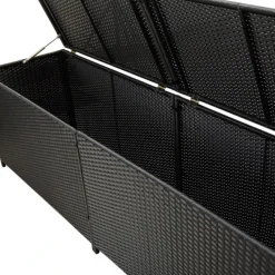 Boite de rangement de jardin en résine tressée