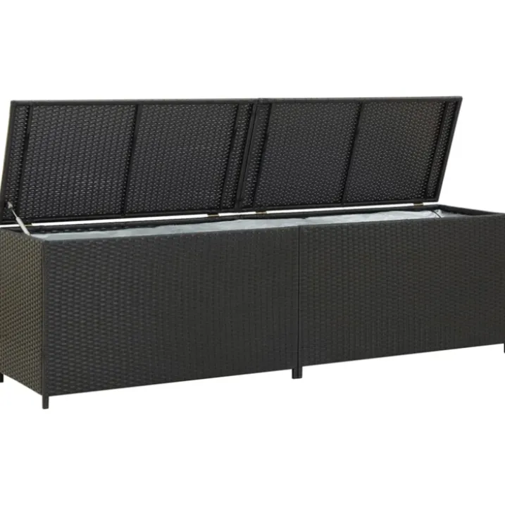 Boite de rangement de jardin en résine tressée
