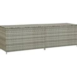 Boite de rangement de jardin en résine tressée