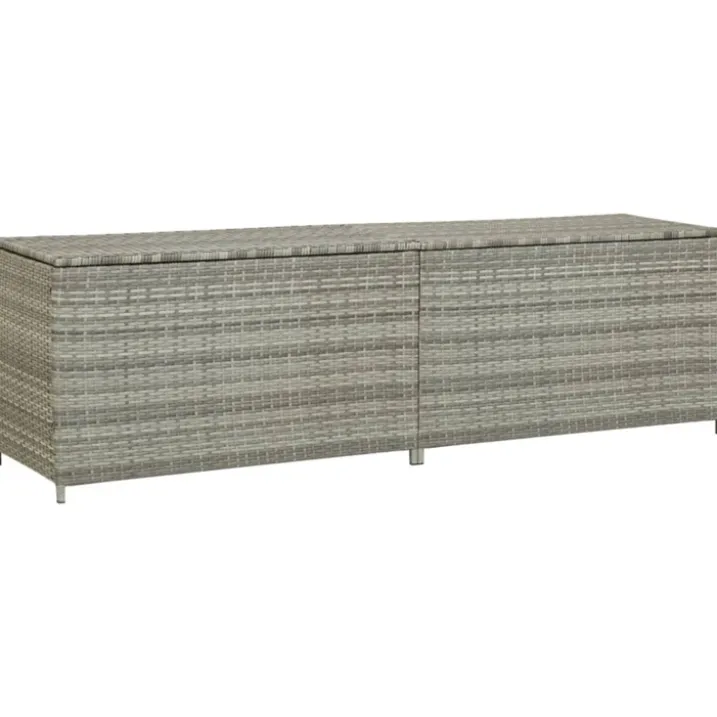 Boite de rangement de jardin en résine tressée