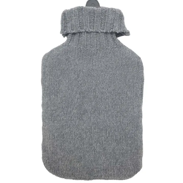 Bouillotte avec housse en chenille
