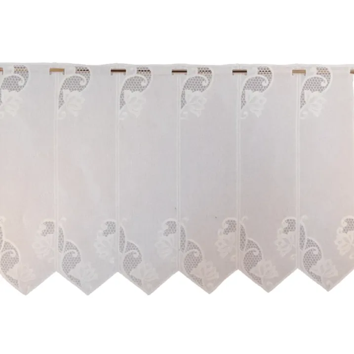 Brise bise brodé motif floral – bas à pointes droites