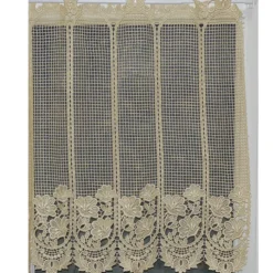Brise bise en macramé fleuri