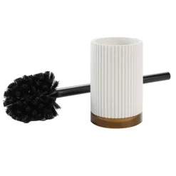 Brosse WC en acacia