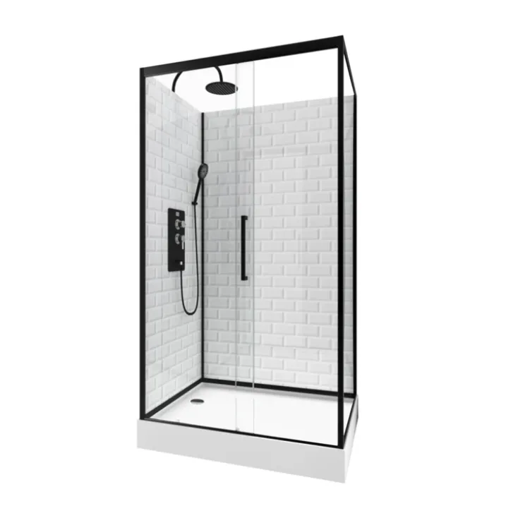 Cabine de douche ambiance métro