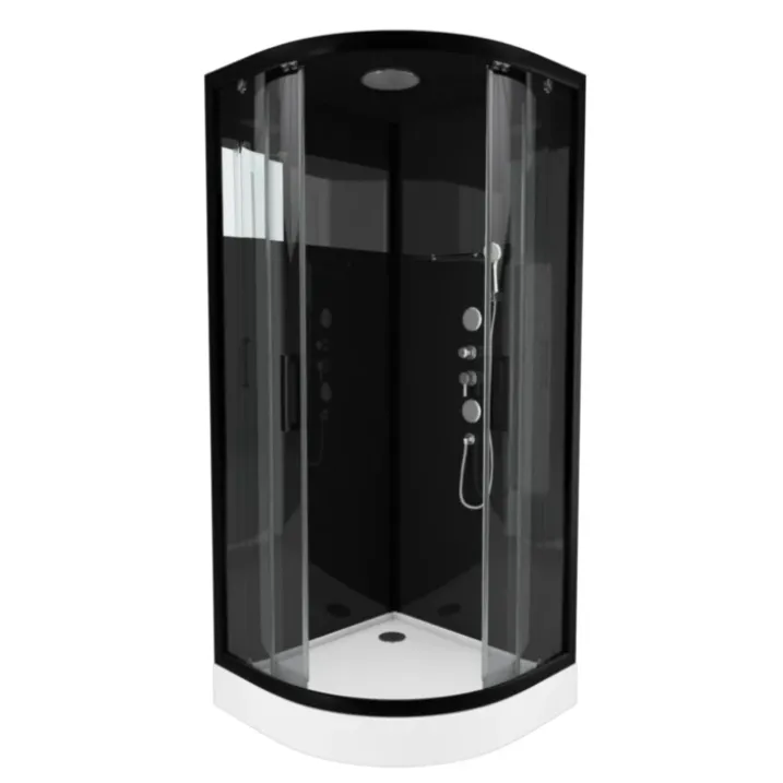 Cabine de Douche Black Mirror 2 Ronde