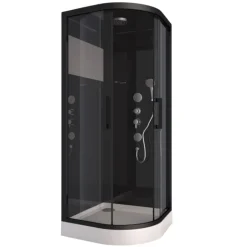 Cabine de Douche Black Mirror 2 Ronde