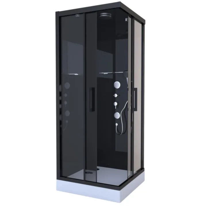 Cabine de Douche Black Mirror Carrée