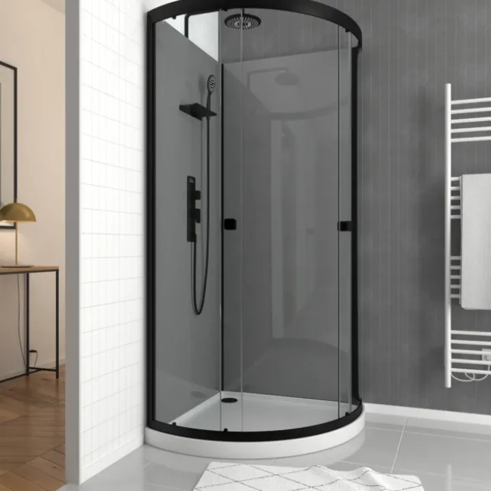 Cabine de douche 1/4 de cercle avec receveur