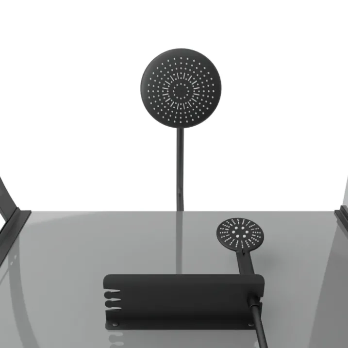 Cabine de douche 1/4 de cercle avec receveur