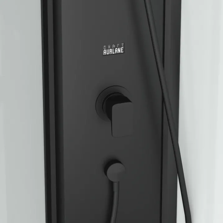 Cabine de douche 1/4 de cercle minimaliste style contemporain