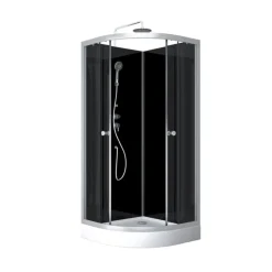 Cabine de douche 1/4 de cercle minimaliste design contemporain