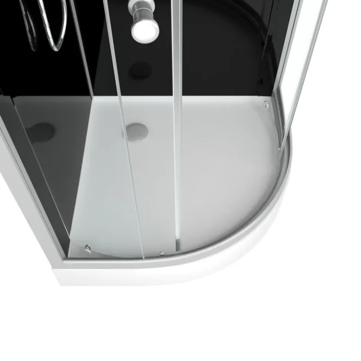 Cabine de douche 1/4 de cercle minimaliste design contemporain