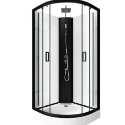 Cabine de douche en 1/4 de cercle
