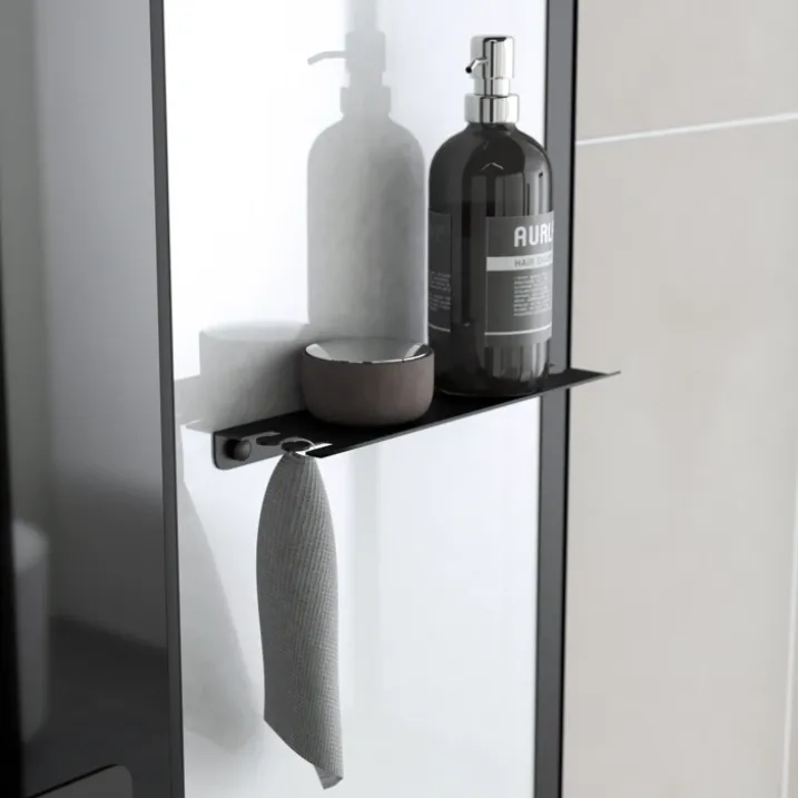 Cabine de douche hammam 1/4 de cercle hydromassant