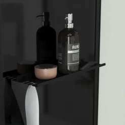 Cabine de douche hydromassante porte pivotante et panneau de contrôle tactile