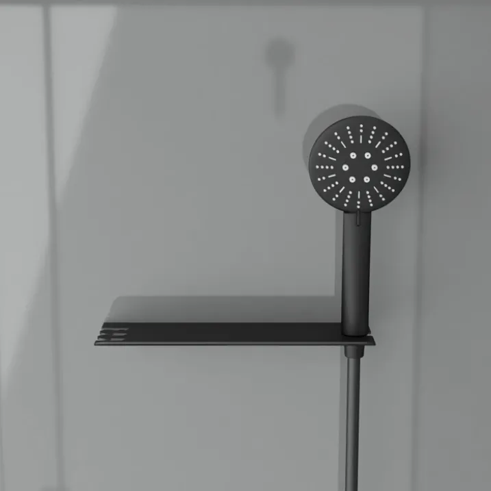 Cabine de douche rectangulaire avec receveur bas et porte coulissante