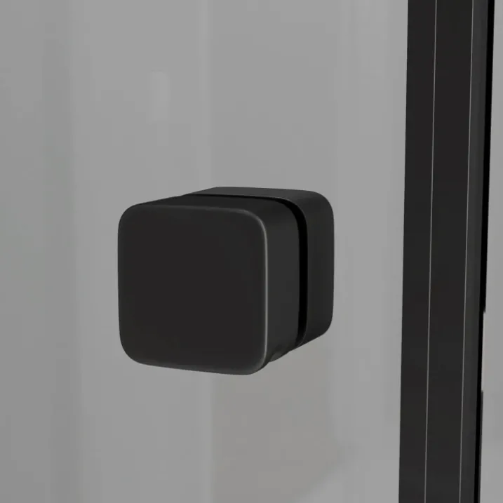 Cabine de douche rectangulaire avec receveur bas et porte coulissante