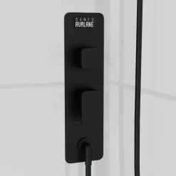 Cabine de douche rectangulaire portes coulissantes graphique