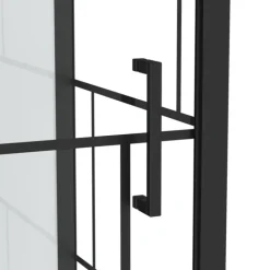 Cabine de douche rectangulaire portes coulissantes graphique