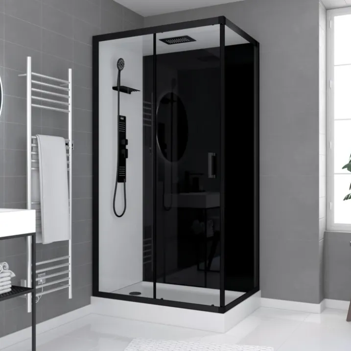 Cabine de douche rectangulaire style industrielle