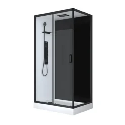 Cabine de douche rectangulaire style industrielle