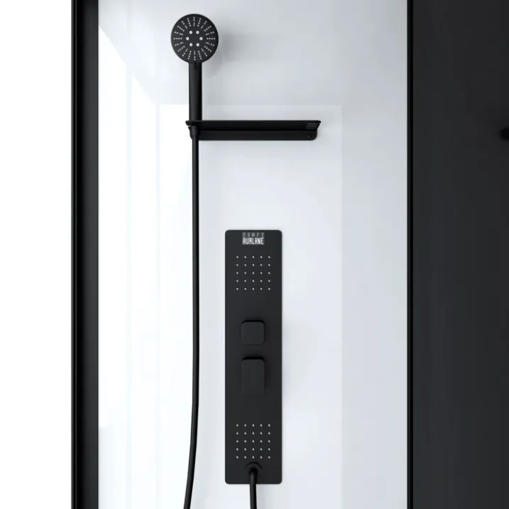Cabine de douche rectangulaire style industrielle