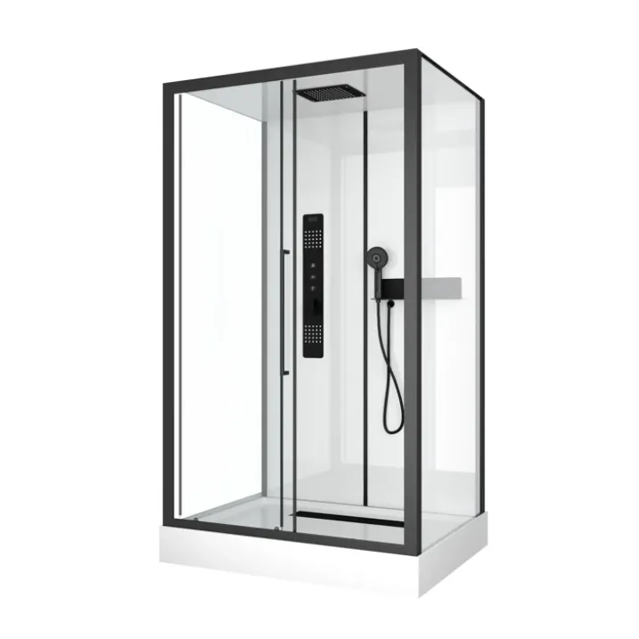 Cabine de douche rectangulaire design style industrielle