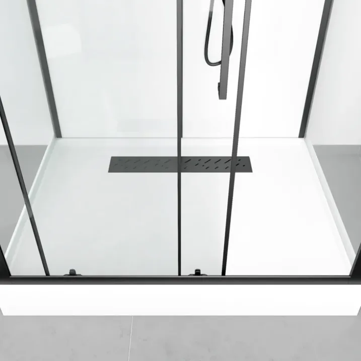 Cabine de douche rectangulaire design style industrielle