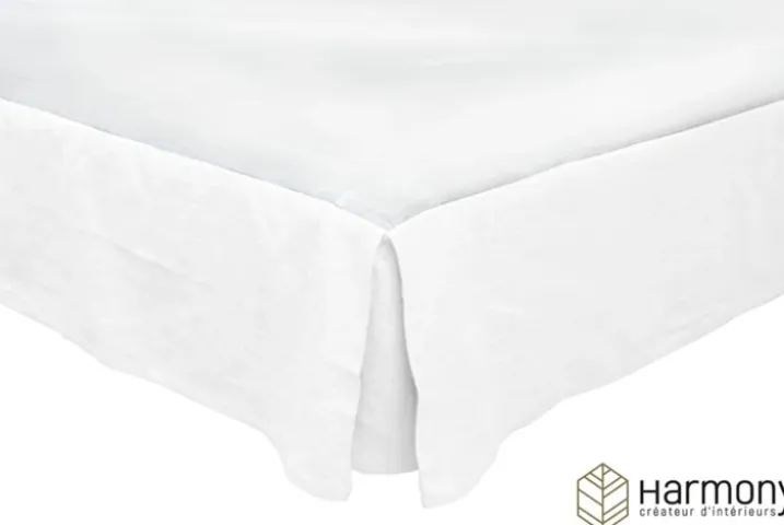 Cache sommier Harmony en 100% lin lavé