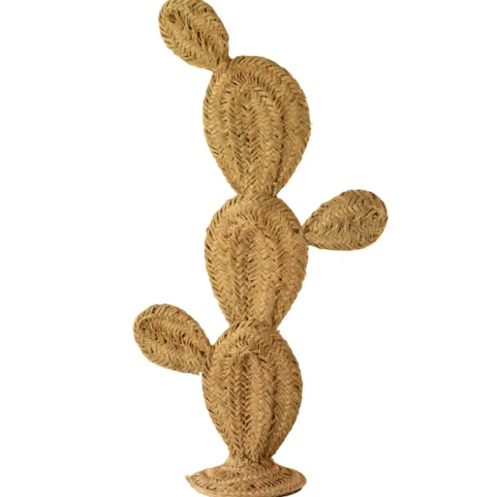 Cactus décoratif en paille XL