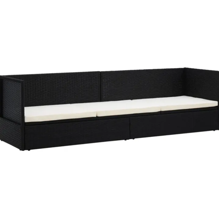 Canapé de jardin avec coussin et oreillers