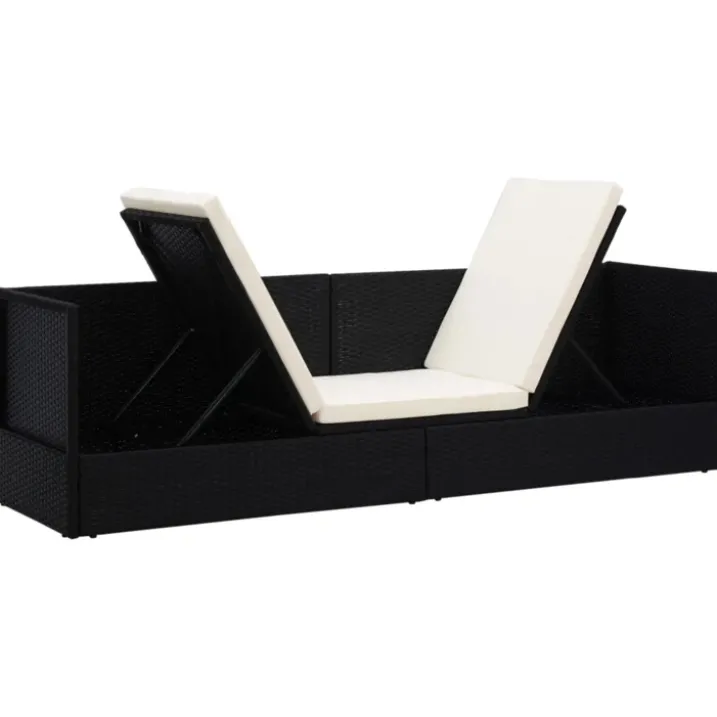 Canapé de jardin avec coussin et oreillers
