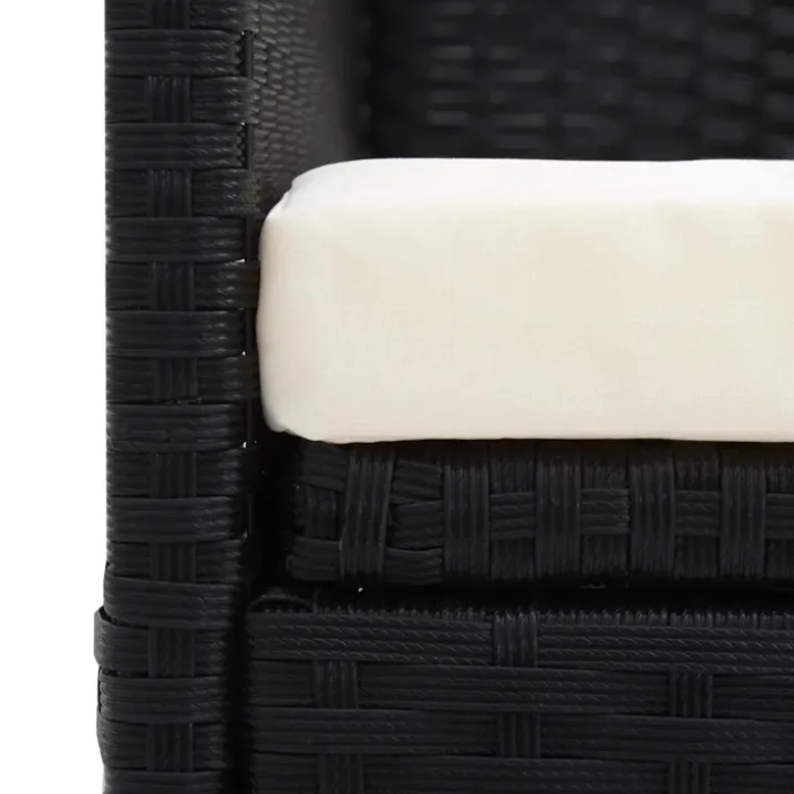 Canapé de jardin avec coussin et oreillers