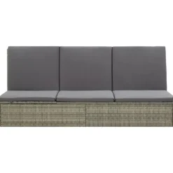 Canapé de jardin convertible avec coussin