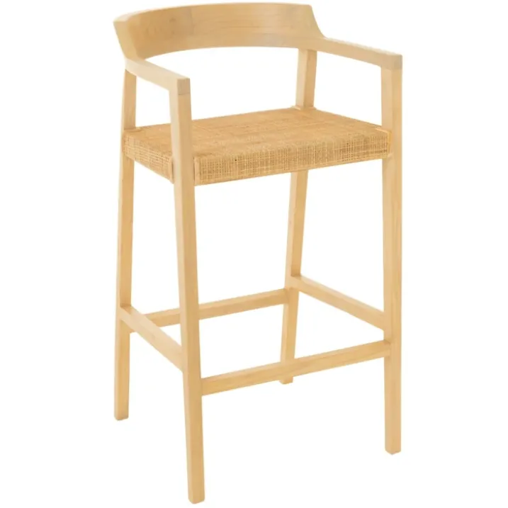 Chaise de bar en teck