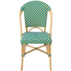 Chaise de jardin en rotin tressé