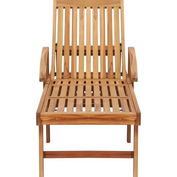 Chaise longue avec table en bois