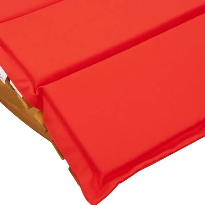 Chaise longue à bascule ergonomique avec coussin et appuie-tête