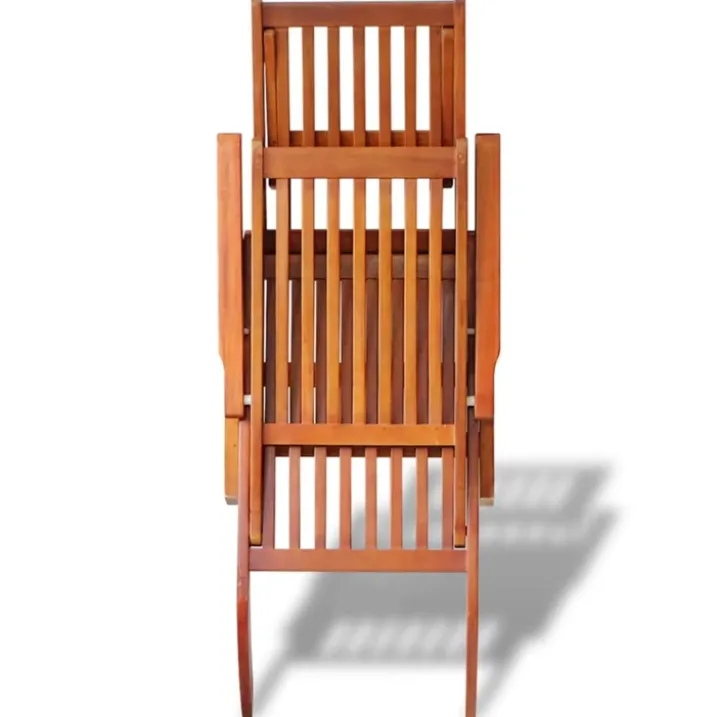 Chaise longue en bois d'acacia