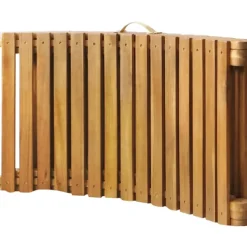 Chaise longue en bois d'acacia