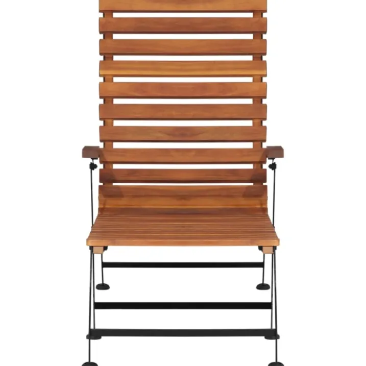 Chaise longue extérieure en acacia