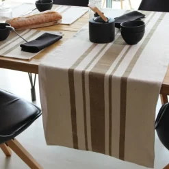 Chemin de table coton épais Rustique