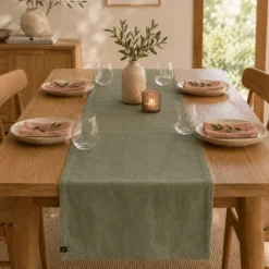 Chemin de table en lin PISE HAOMY