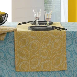 Chemin de table spirale